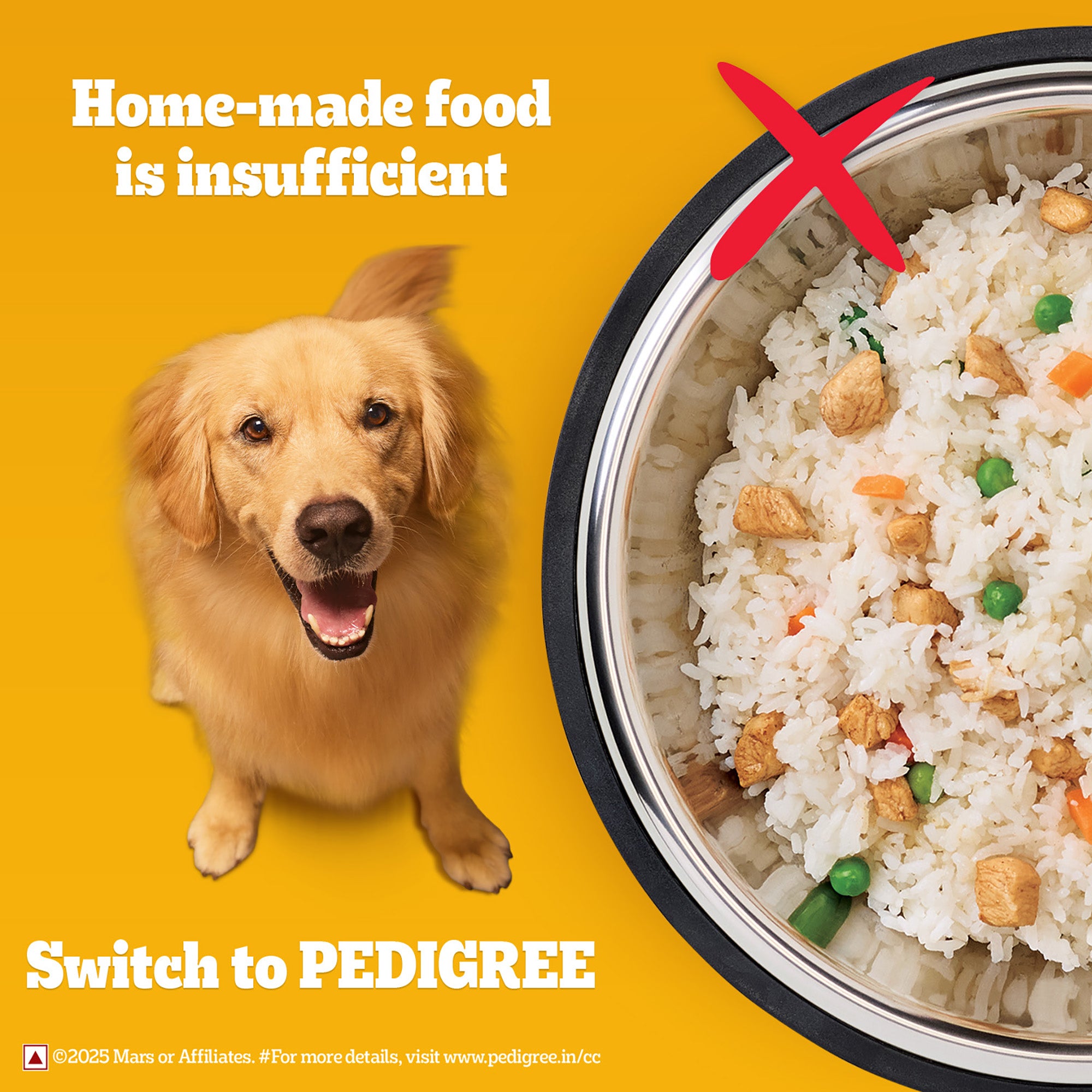 Pedigree Chicken, Egg and Rice Adult Dog Dry Food image 4