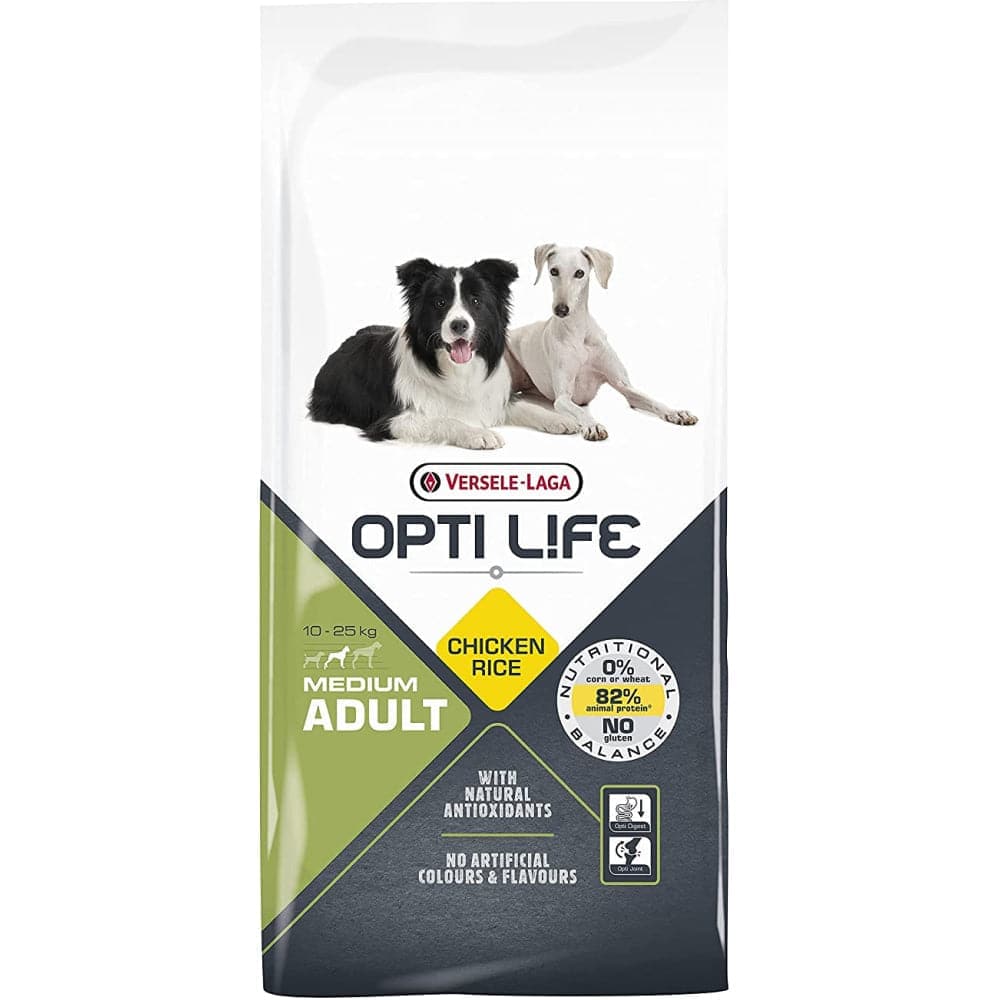 Versele Laga Opti Life Chicken & Rice Medium Adult Dry Dog Food