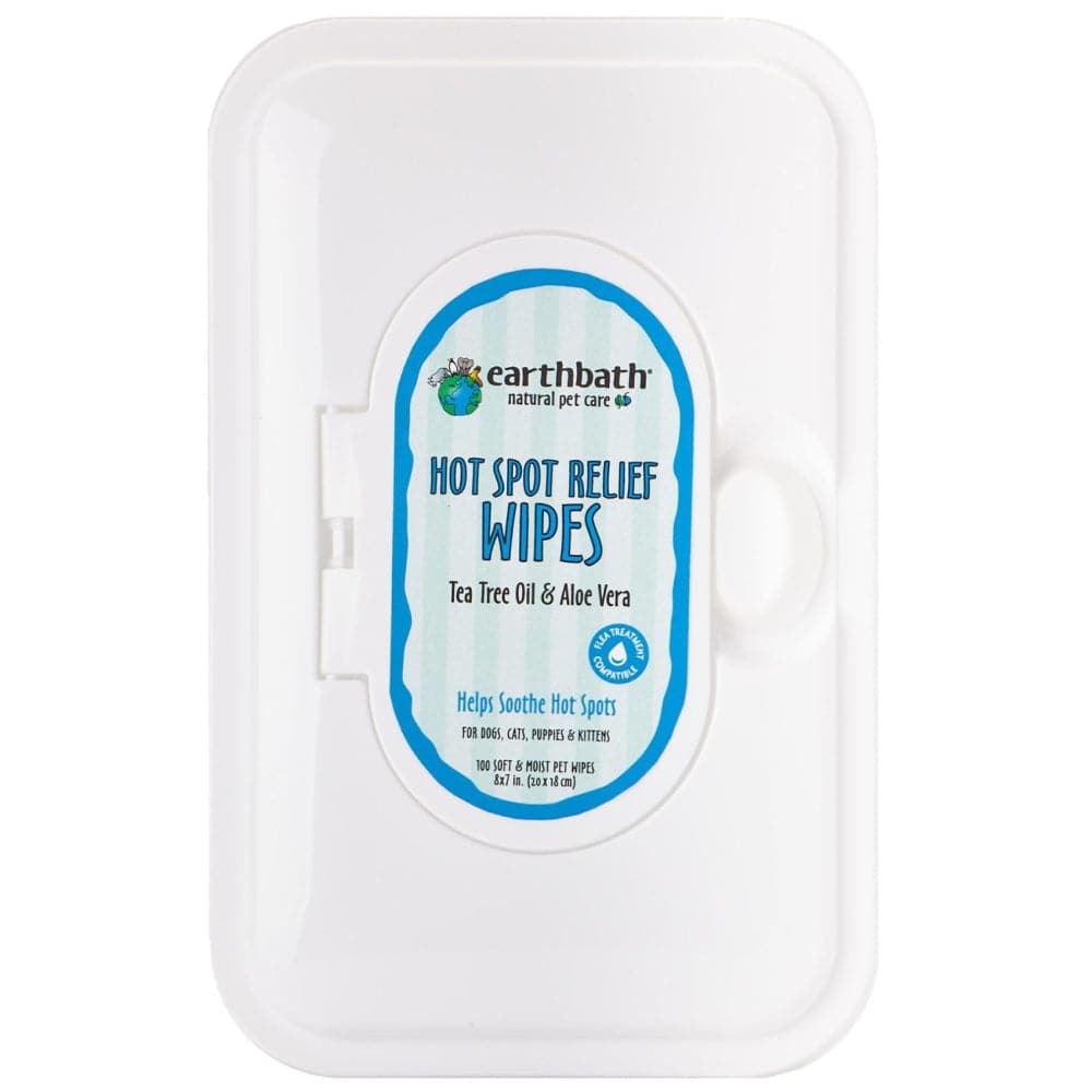 EarthBath Tea Tree & Aloe Vera Hot Spot Wipes for Dogs and Cats image 3