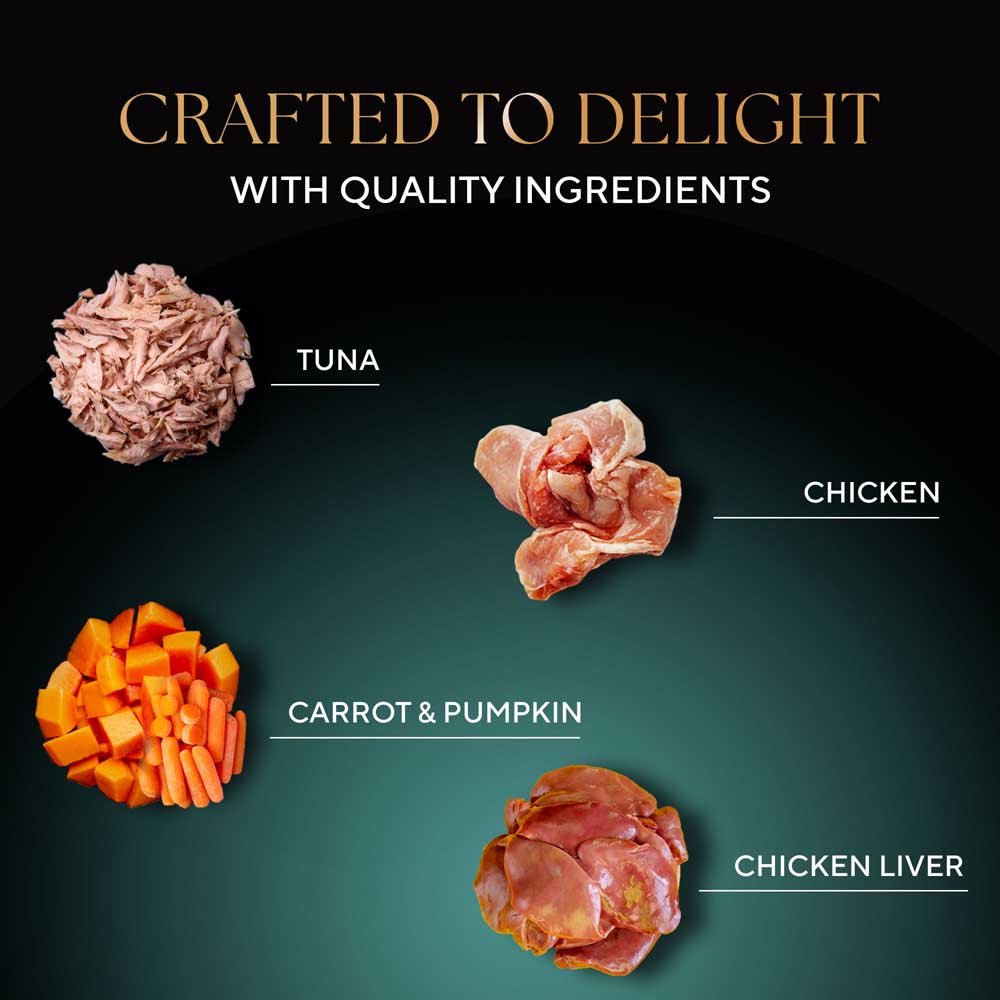 Sheba Tuna Pumpkin & Carrot In Gravy Rich Premium Adult Fine Cat Wet Food image 4