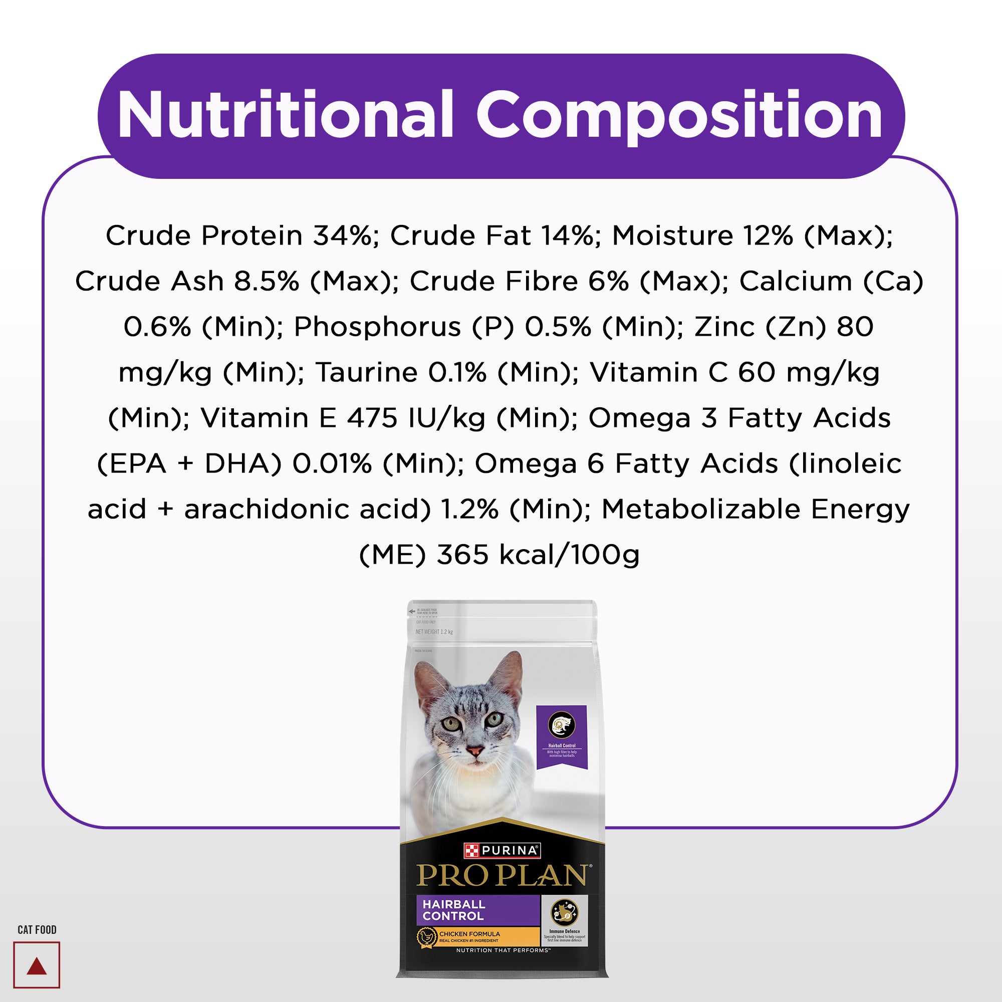 Pro Plan Chicken Flavoured Hairball Control Cat Dry Food image 9