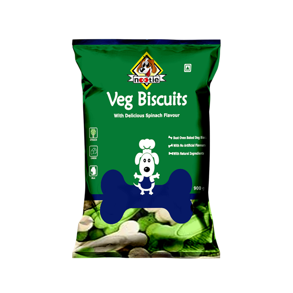 Nootie Spinach & Cheese Flavour Veg Biscuits Adult Dog Treats image 2