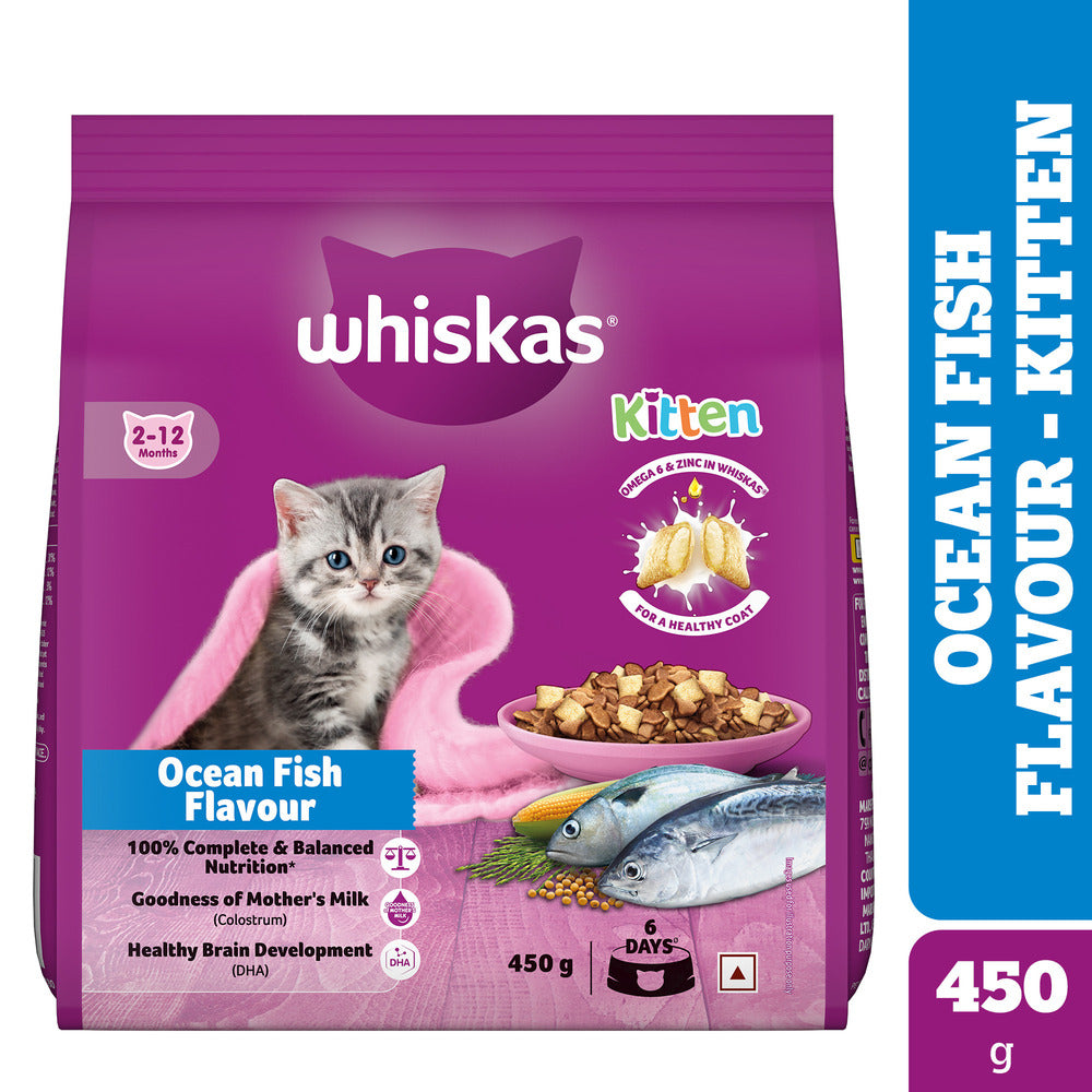 Whiskas Ocean Fish Kitten/Mother and Baby Dry Food & Petkit YumShare Solo Automatic Food Dispenser Combo for Kitten image 2