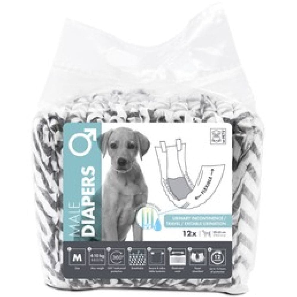 M Pets Diapers for Male Dogs (20x55cm) image 1