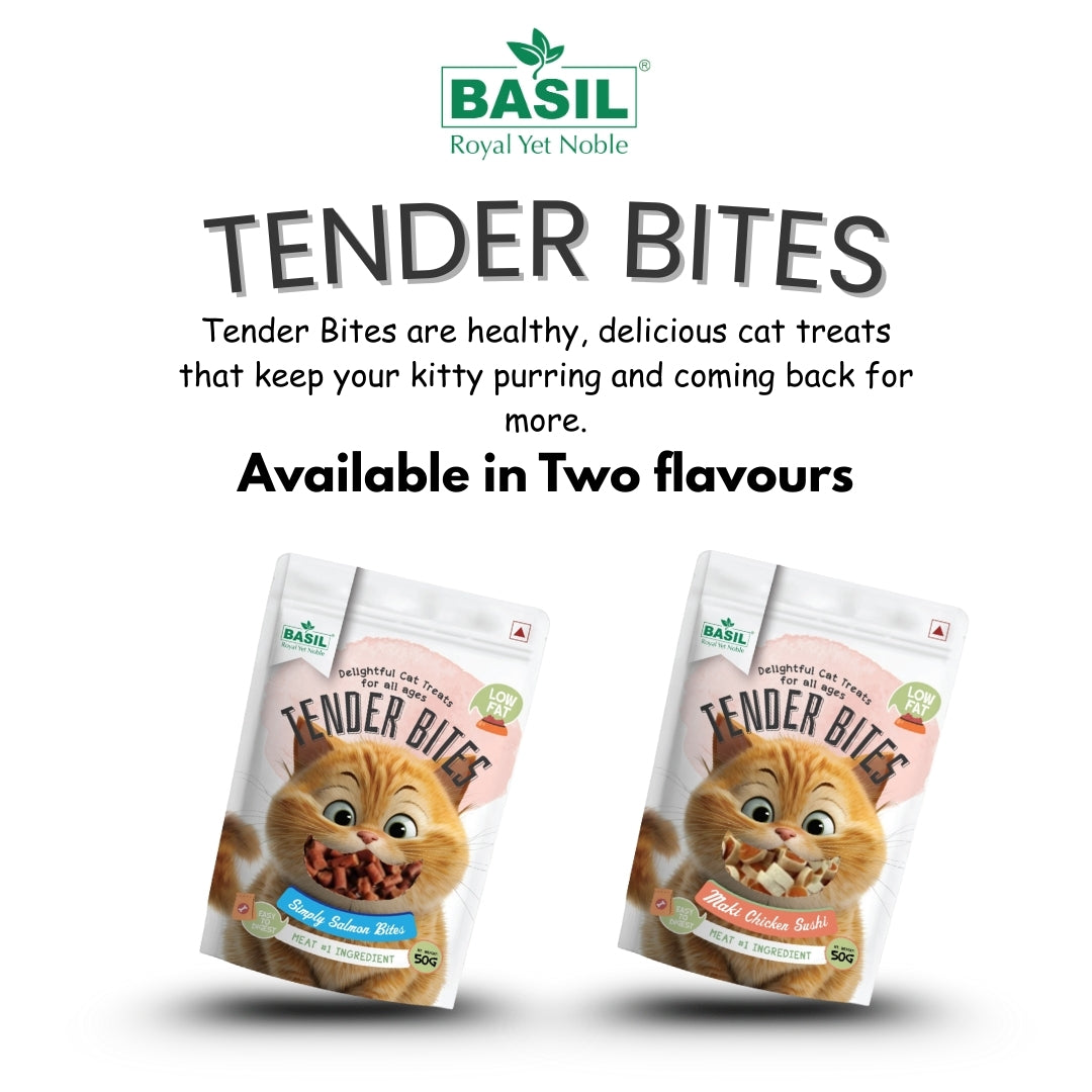 Basil Tender Bites Simply Salmon Cat Treats image 6