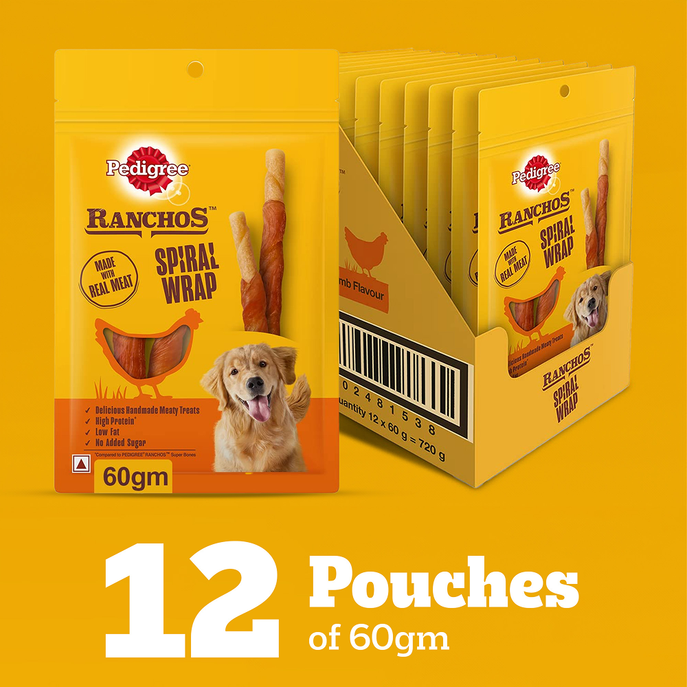 Pedigree Ranchos Spiral Wrap Chicken & Smokey Lamb Dog Treats image 6