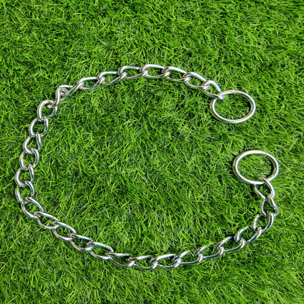 Chullbull Behavioral Training Choke Chain for Dogs (Silver) image 1