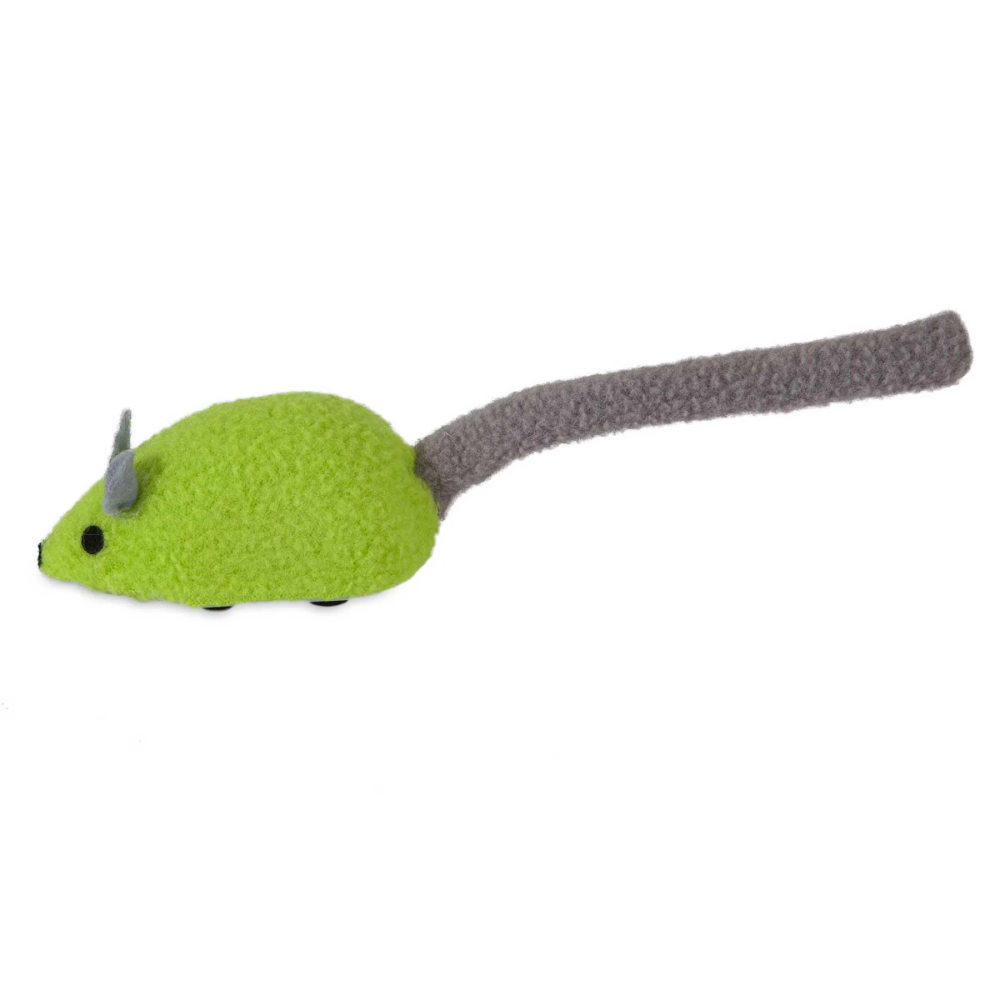 JW Zippy Mouse Toy for Cats (Green) image 3