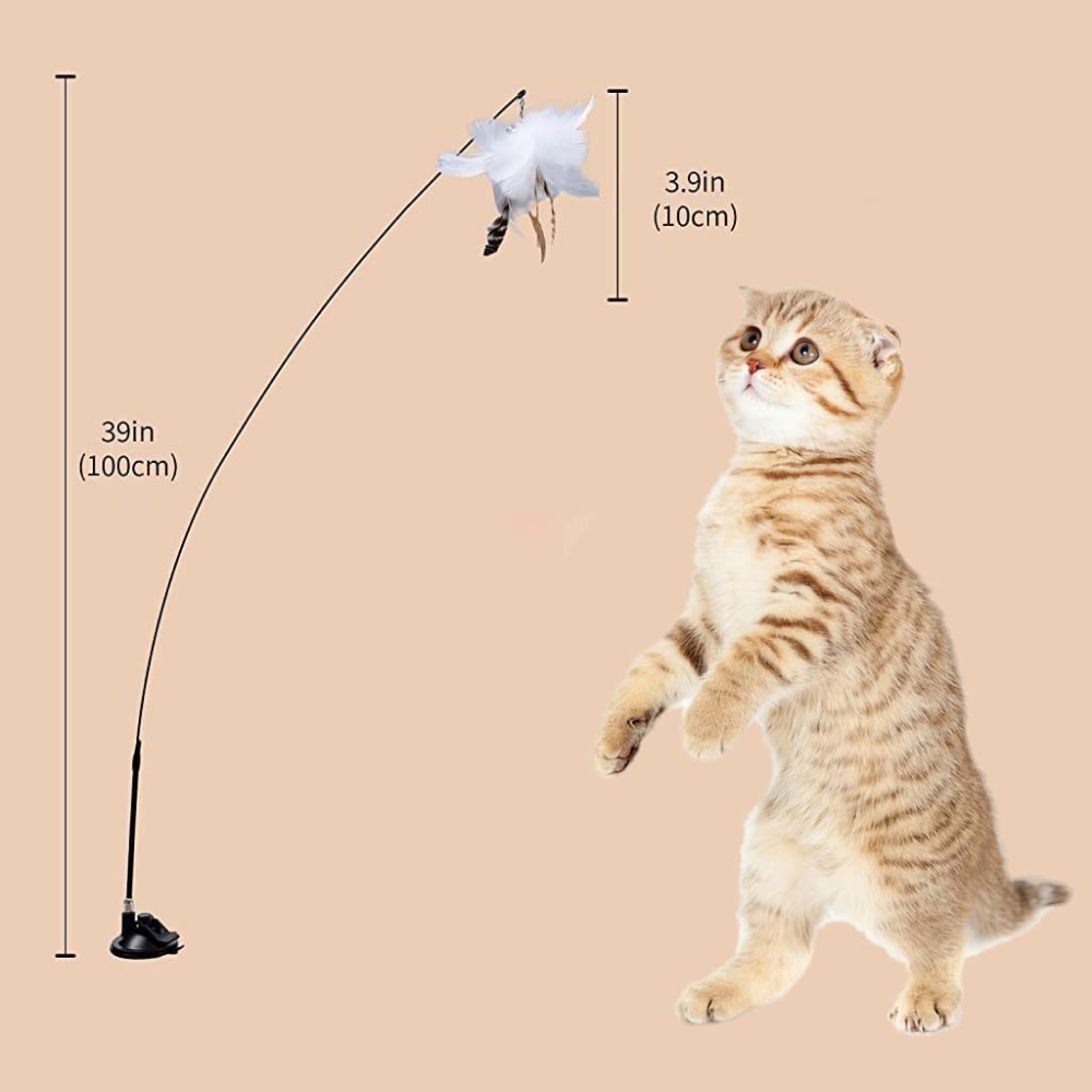 QPets Wand Teaser Rod Toy for Cats image 4