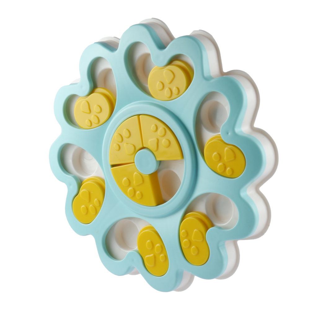Pet Vogue Slow Feeder Flower Shaped Toy for Dogs and Cats (Blue) image 3