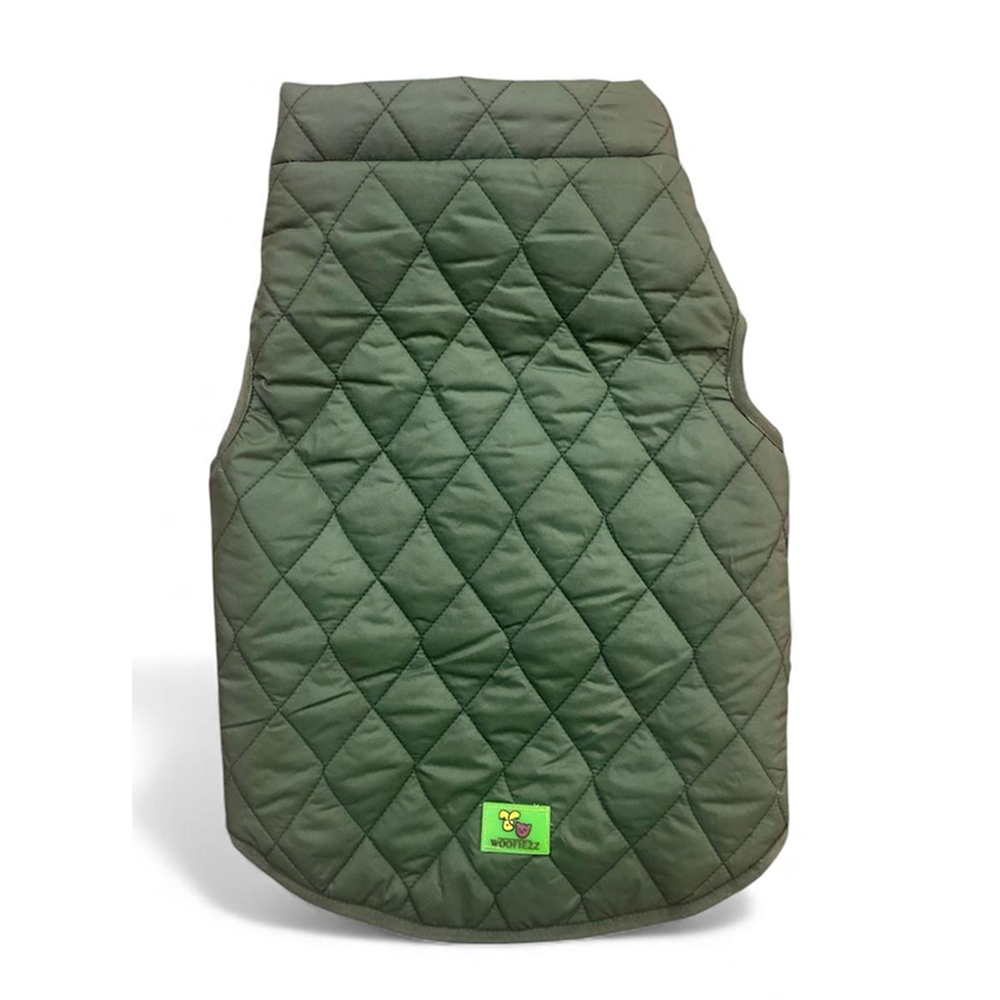 Woofiezz Warm & Comfortable Reversible Winter Jackets for Dogs and Cats (Olive Green) image 3