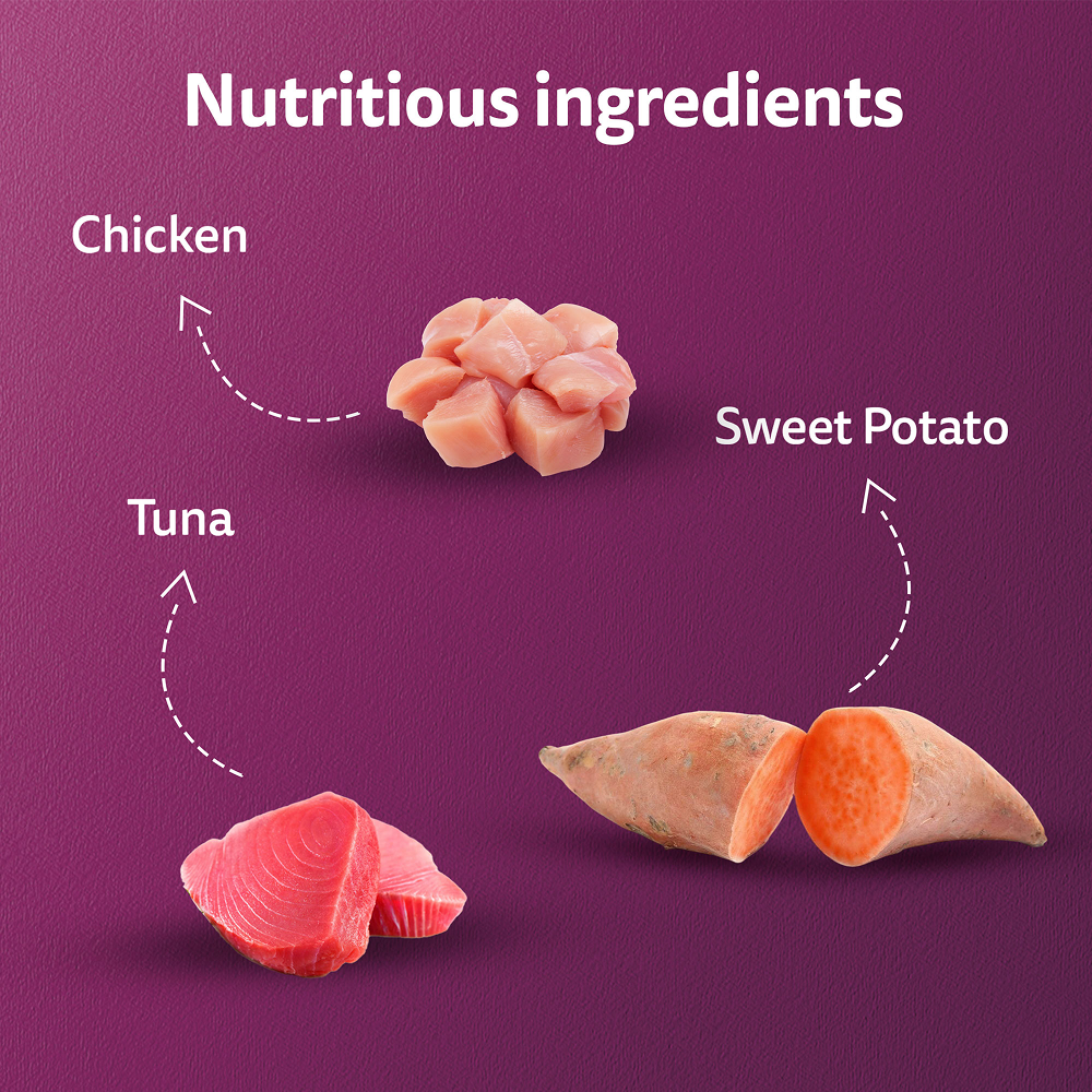 Whiskas Tasty Mix Chicken Tuna with Sweet Potato Kitten Cat Wet Food image 4