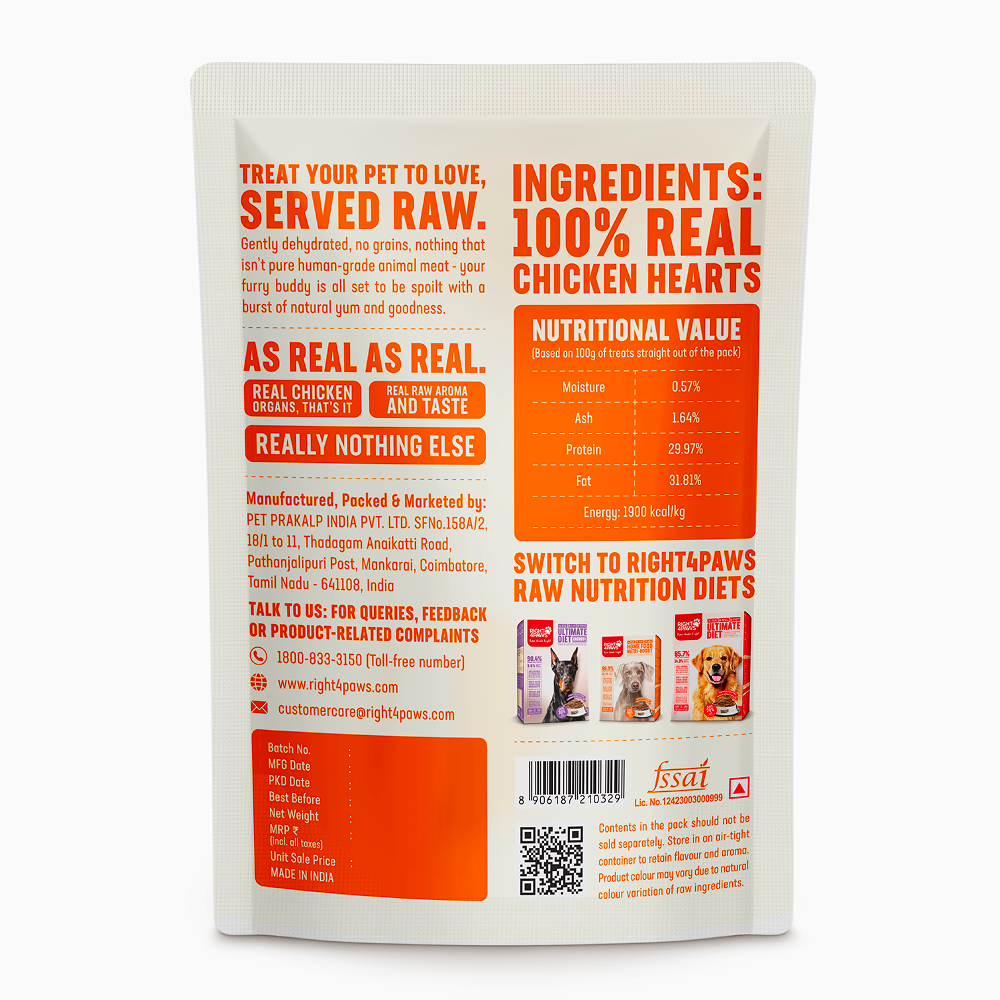 Right4Paws Chicken Heart Dog Treats image 6