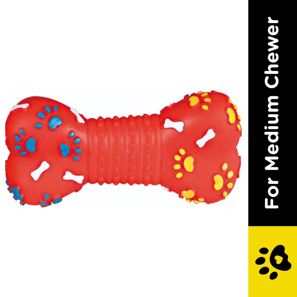 Trixie Bone Vinyl Toy for Dogs (Red) image 2