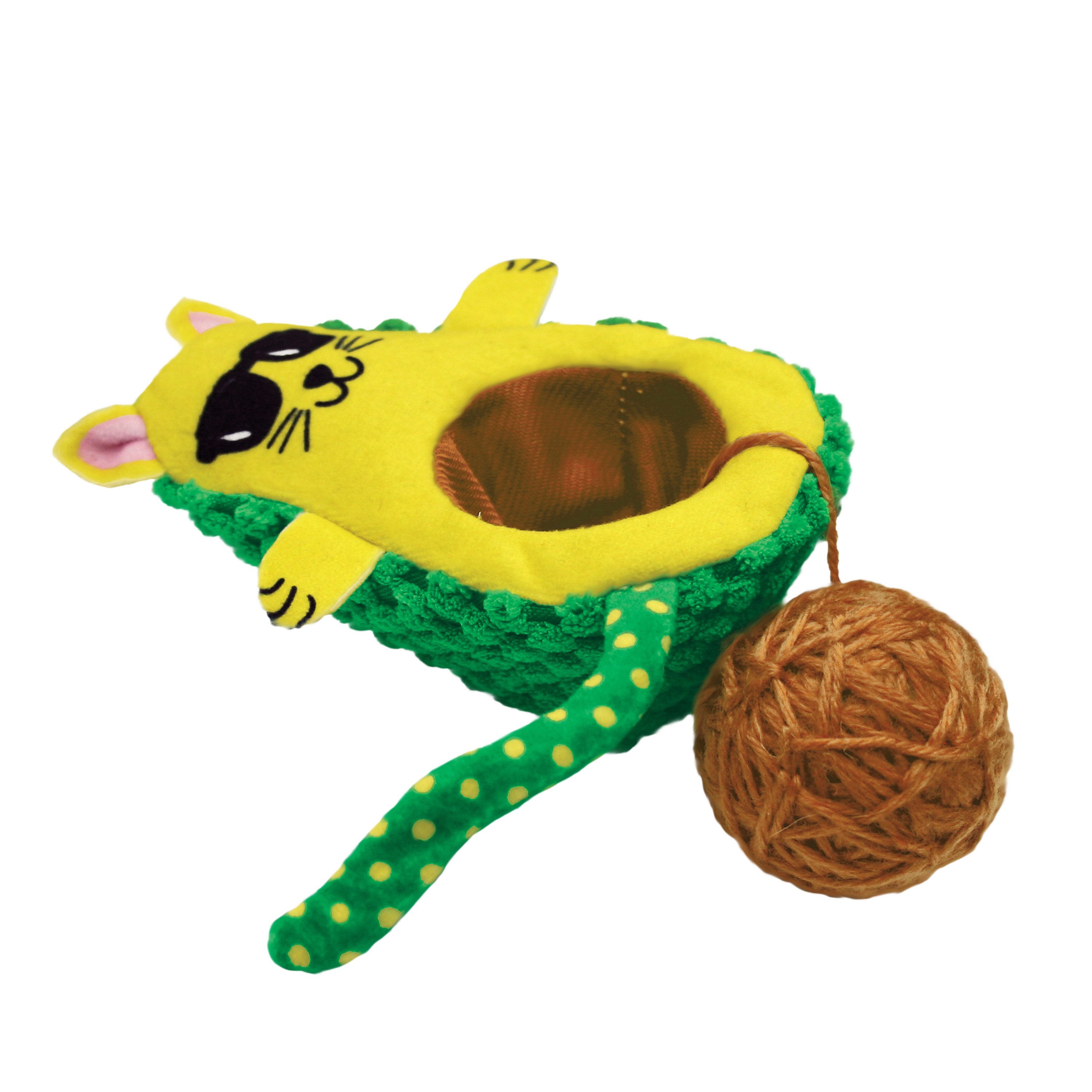 Kong Wrangler Avocato Toy for Cats (Green)
