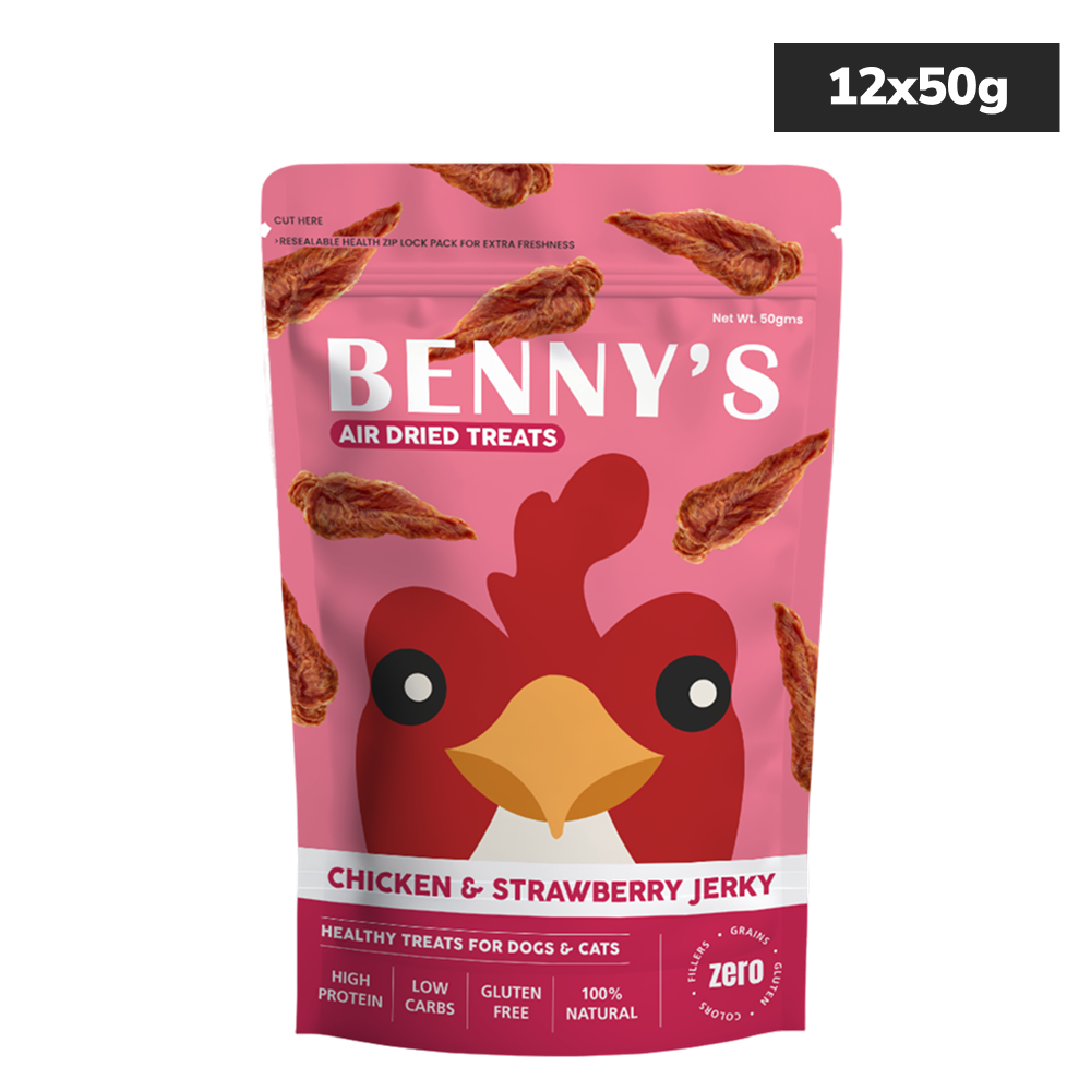 Bennys Bowl Chicken and Strawberry Jerky Dog Treats image 10