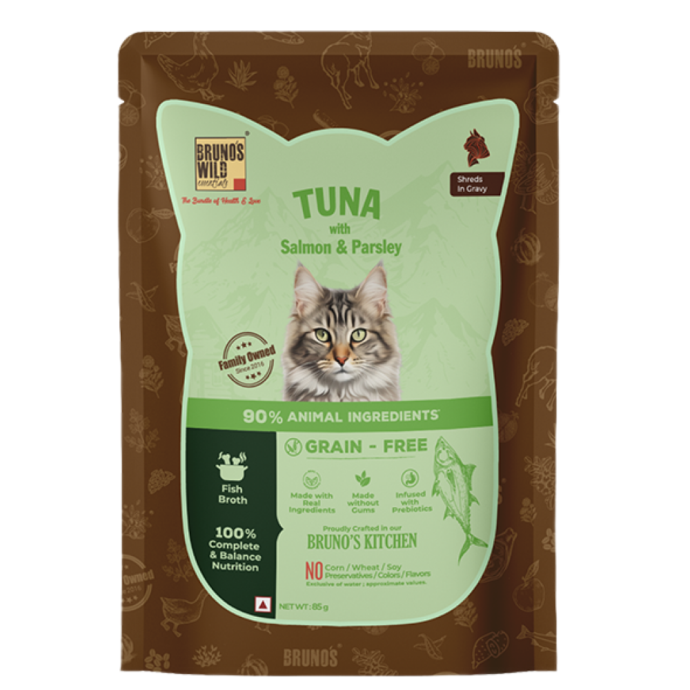Bruno's Wild Essentials Tuna with Salmon & Parsely Cat Wet Food
