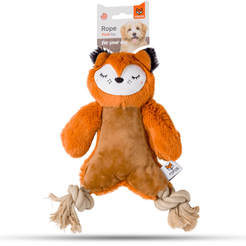 Barkbutler x Fofos Ropeleg Plush Bear Toy for Dogs | For Medium Chewers image 2