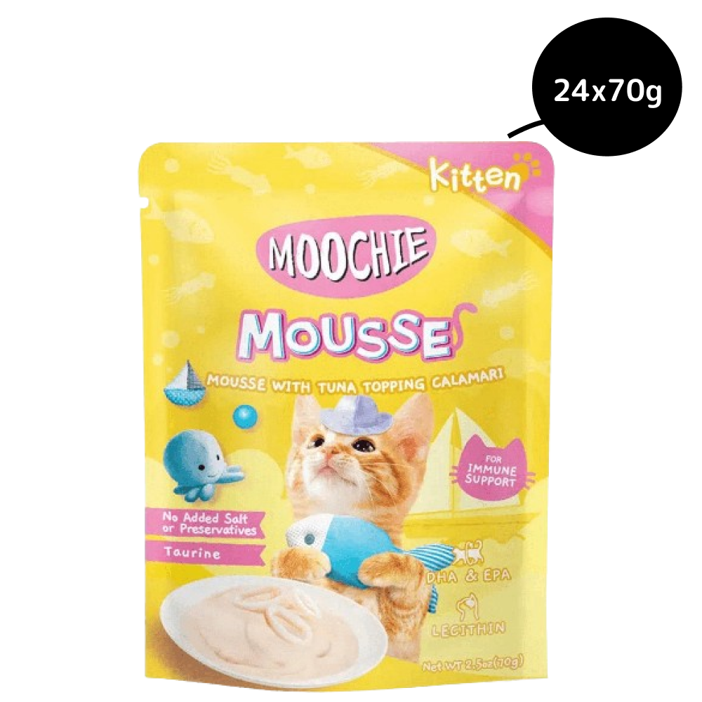 Moochie Mousse with Tuna Topping Calamari Cat Treats image 10