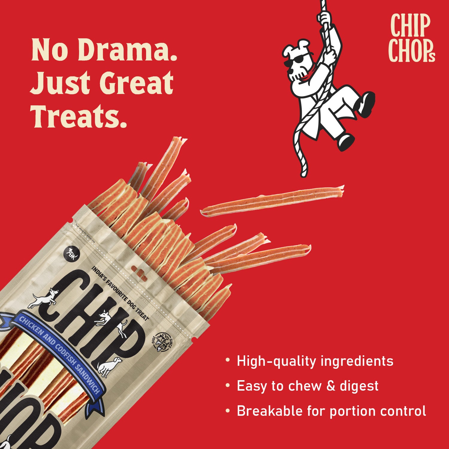 Chip Chops Chicken and Codfish Sandwich Dog Treats image 5