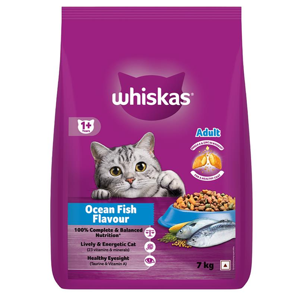 Whiskas Ocean Fish Flavour Adult Cat Dry Food image 9