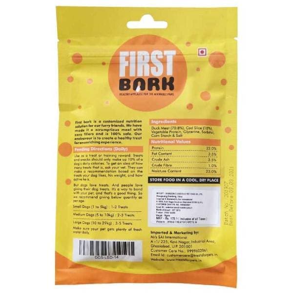 First Bark Duck and Cod Sandwich Dog Treats image 2