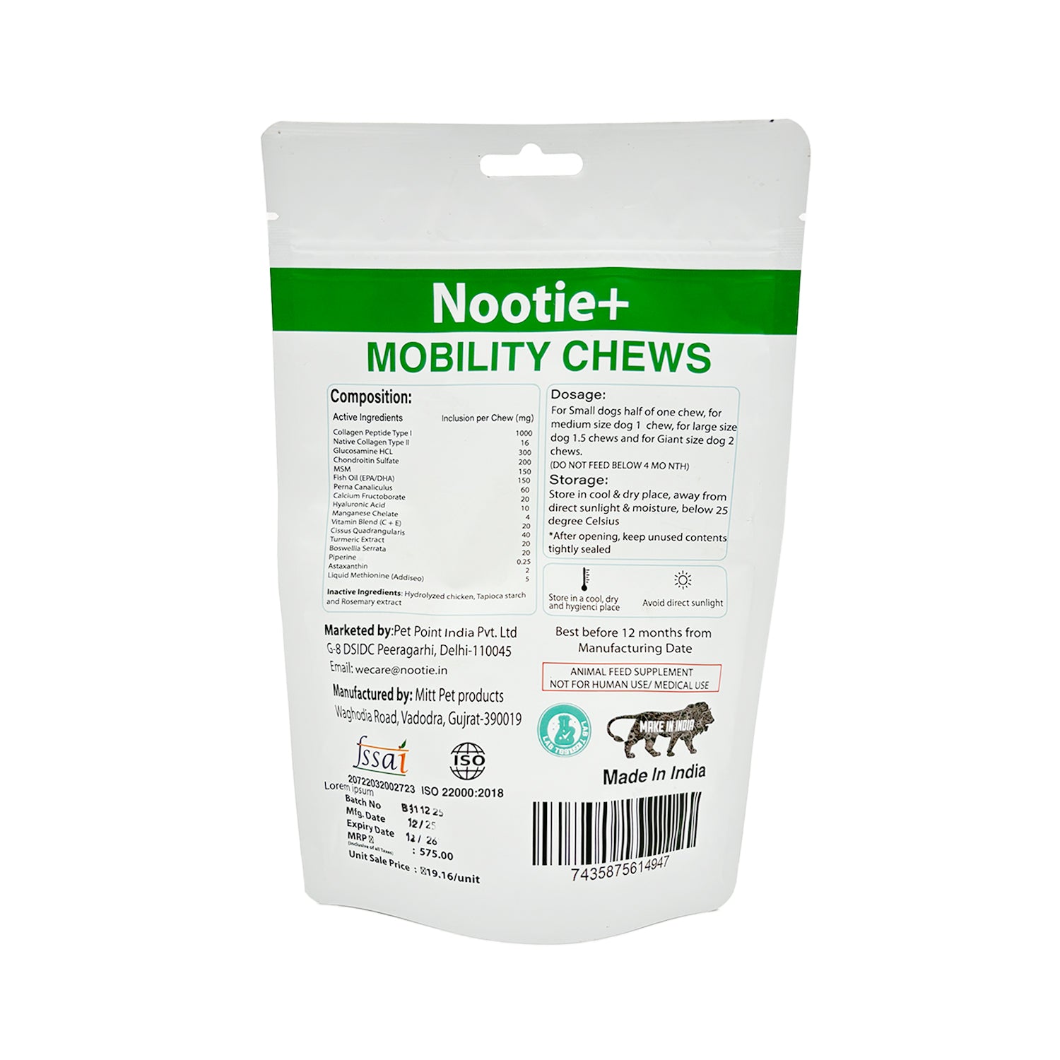 Nootie+ Joint & Bone Mobility Chews Supplement for Dogs image 9