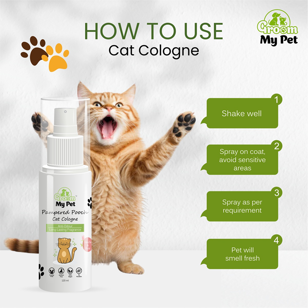 Groom My Pet Vanilla and Rose Pampered Pooch Cologne for Cats image 5