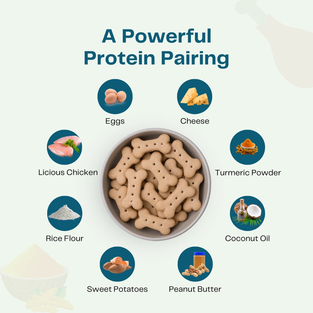 Pawfectly Made By Licious Chicken & Peanut Butter Biscuits Dog Treats image 2