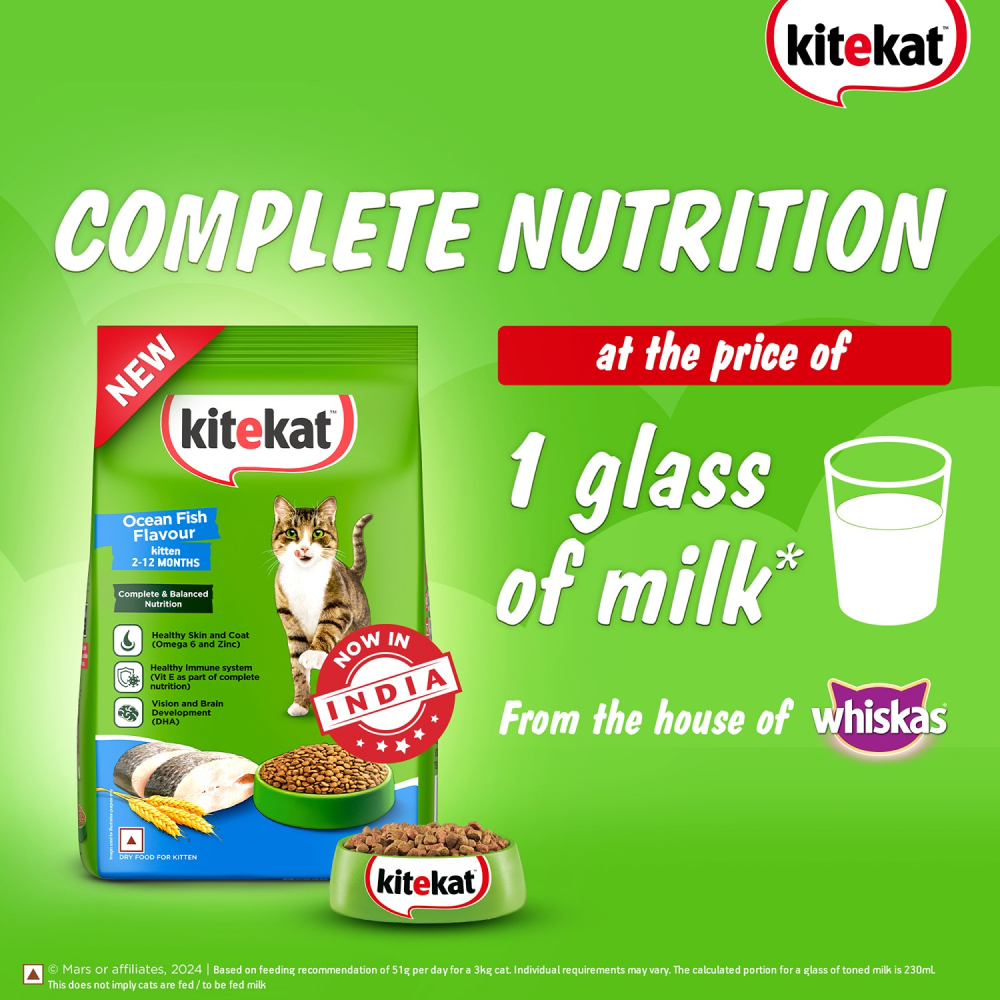 Kitekat Ocean Fish Kitten Dry Food image 6