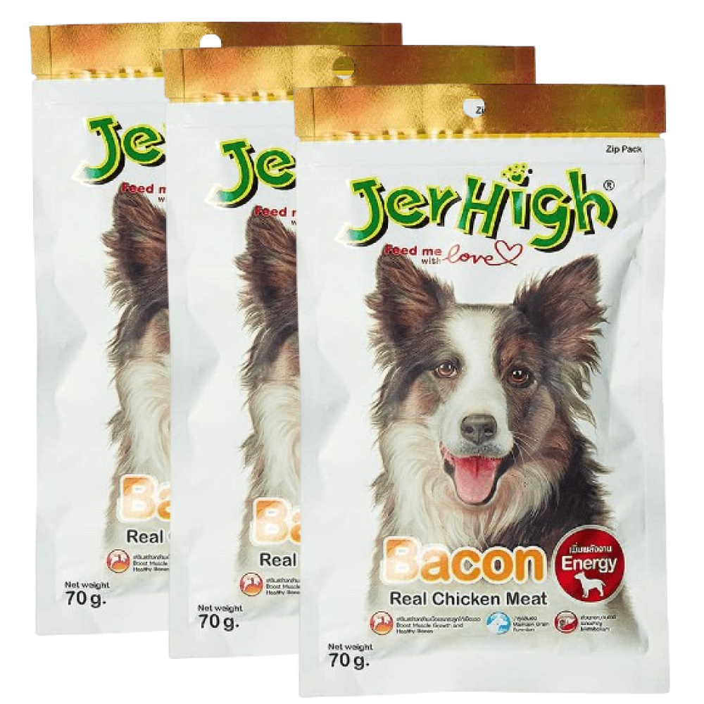 JerHigh Chicken Bacon Dog Treat image 4