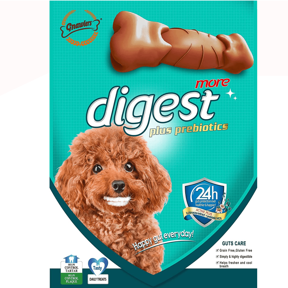 Gnawlers Digest Plus Prebiotics More Dental Chew Bone for Dogs image 2