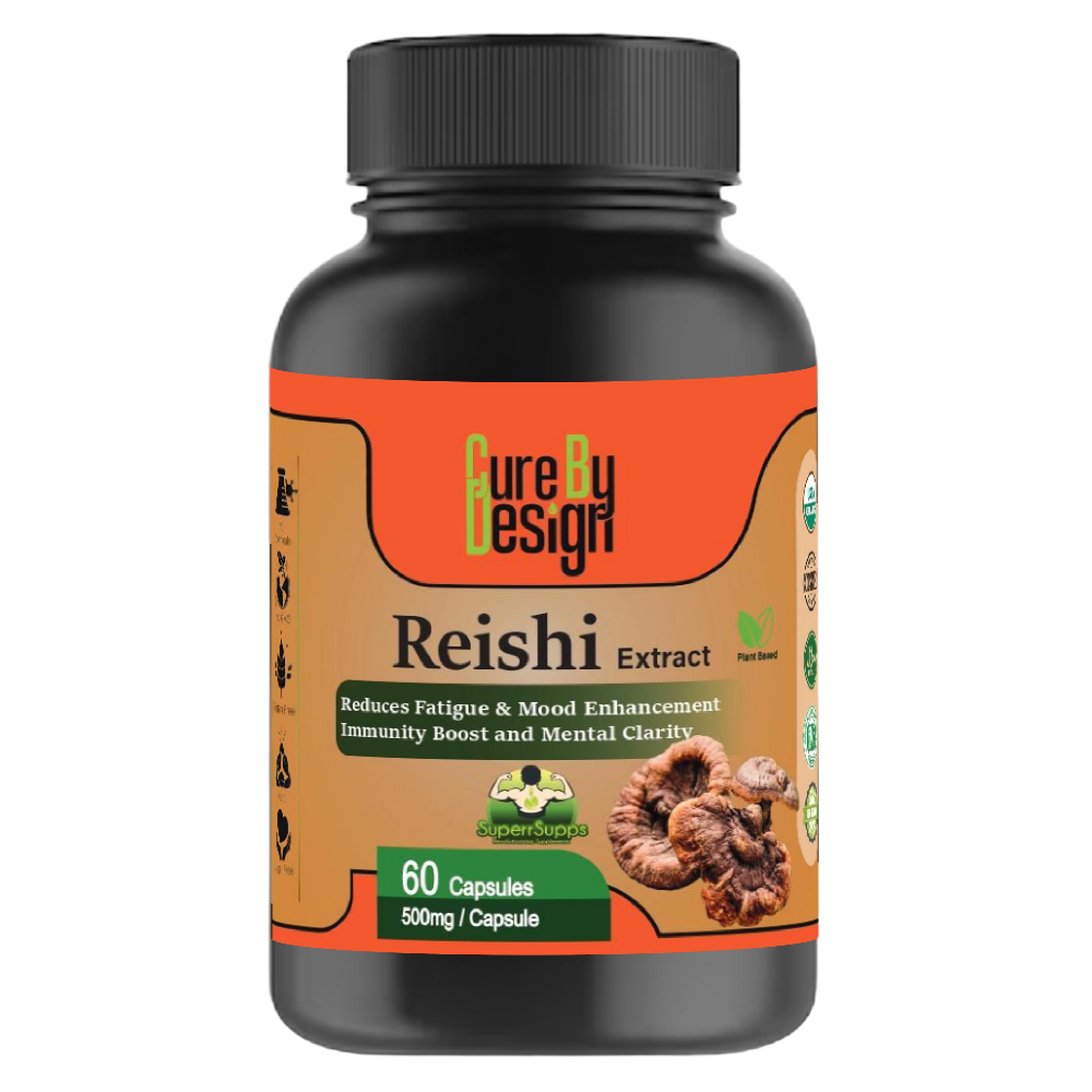 FG-Cure By Design Reishi Mushroom Capsules for Dogs and Cats