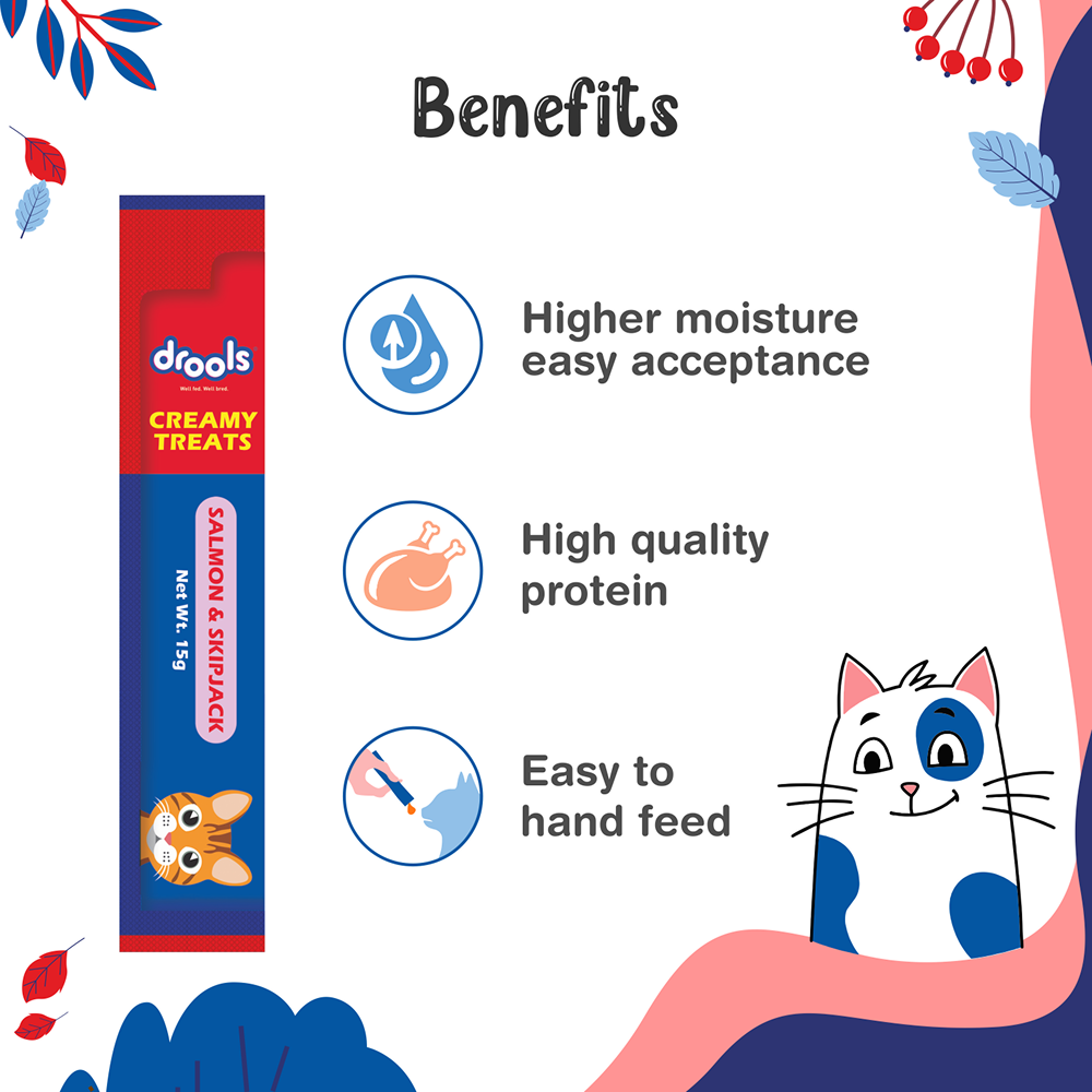 Drools Salmon & Skipjack Creamy Cat Treats image 2