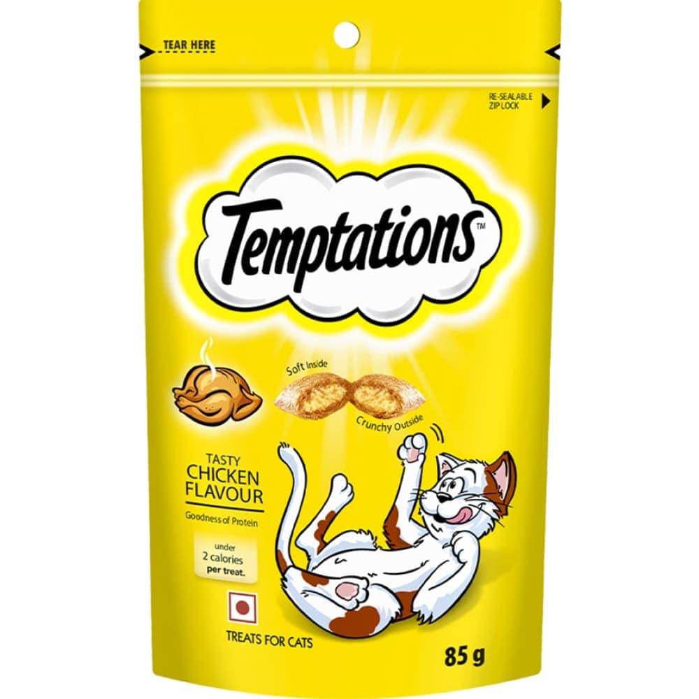 Temptations Tasty Chicken and Seafood Medley Flavour Cat Treats Combo image 2