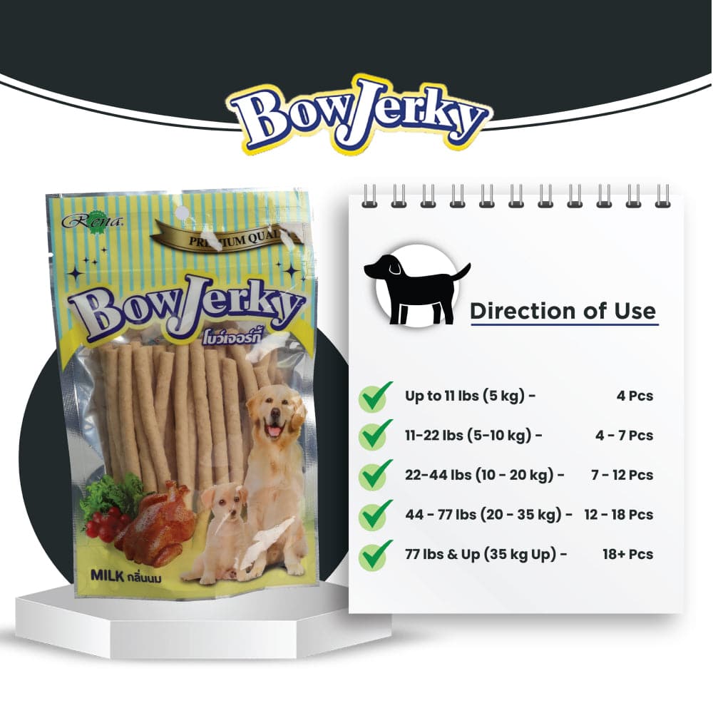 Rena BowJerky Milk Sticks Dog Treats image 4