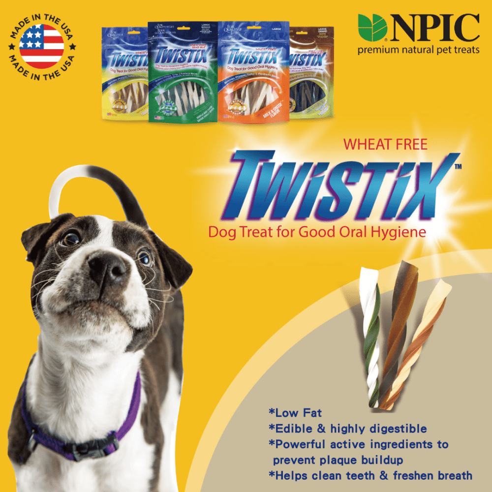 NPIC Twistix Peanut & Carob Flavor Dog Treat image 5
