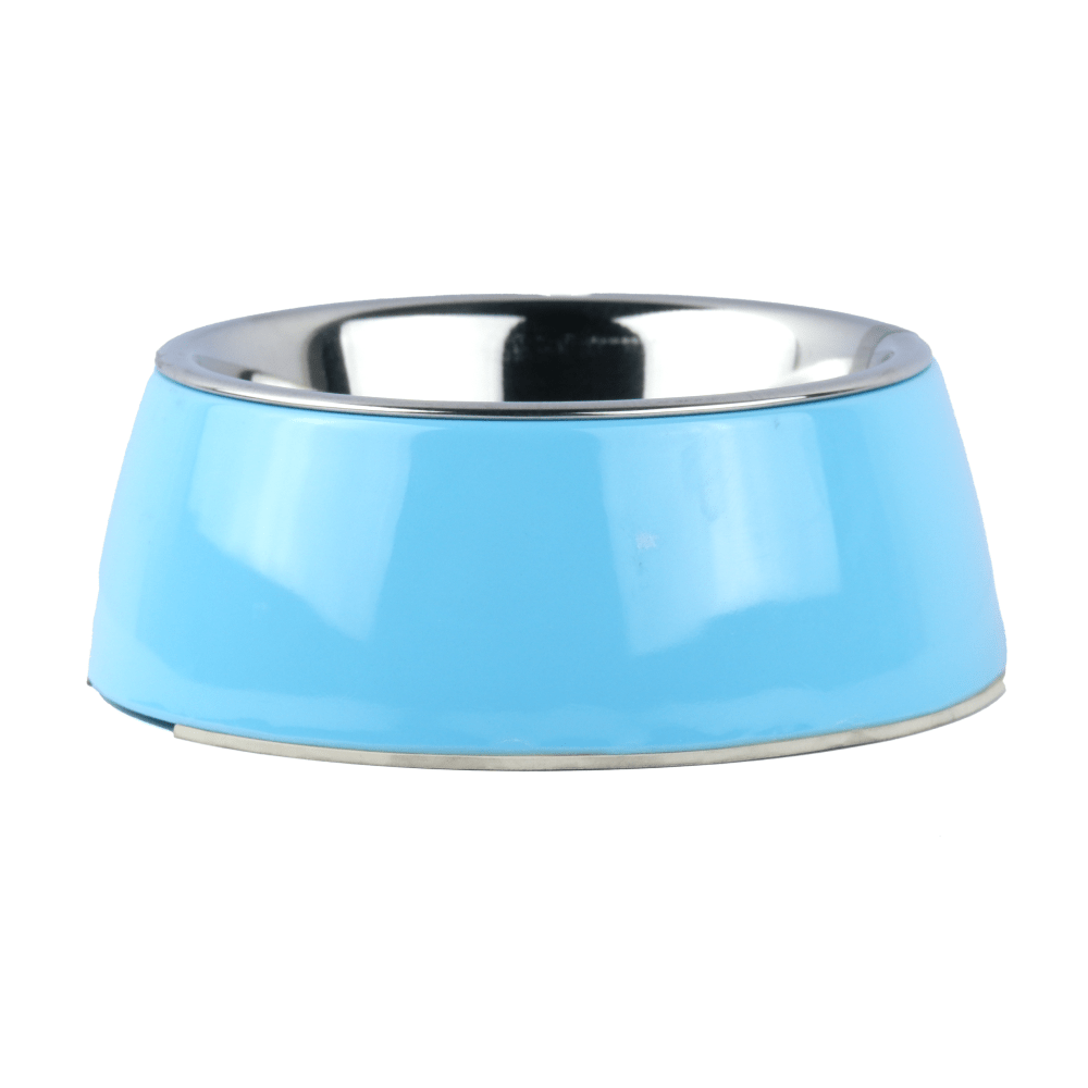 Basil Solid Color Melamine Bowl for Dogs and Cats (Blue) image 4