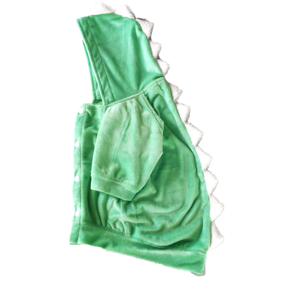 Dogobow The Good Dino Hoodie for Dogs and Cats (Teal Green/White) (Get a Bow Free) image 4
