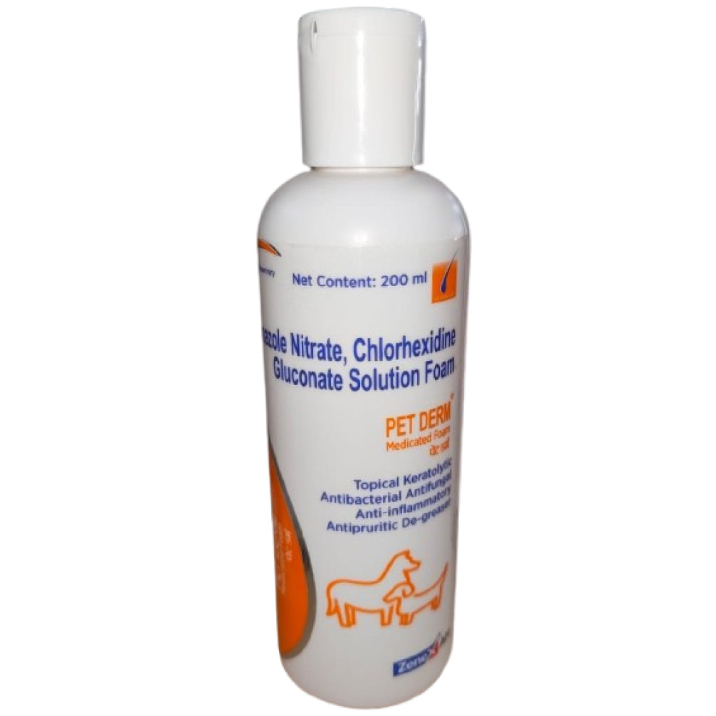 Zenex Pet Derm Shampoo (Medicated Foam) For Dogs and Cats image 1