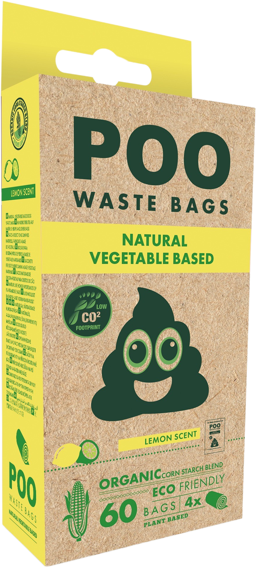 M Pets Poo Lemon Scent Natural Vegetable Waste Bags for Dogs image 2