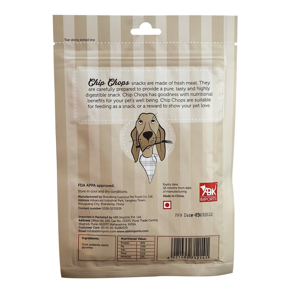 Chip Chops Tender Chicken and Roast Duck Strips Dog Treats Combo image 9