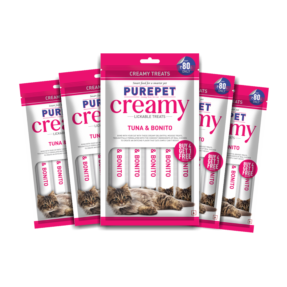 Purepet Tuna and Bonito Lickable Creamy Treats for Cats image 9
