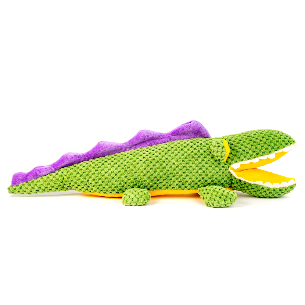 Barkbutler Aly The Gator Plush Toy for Dogs | For Medium Chewers (Green) image 6