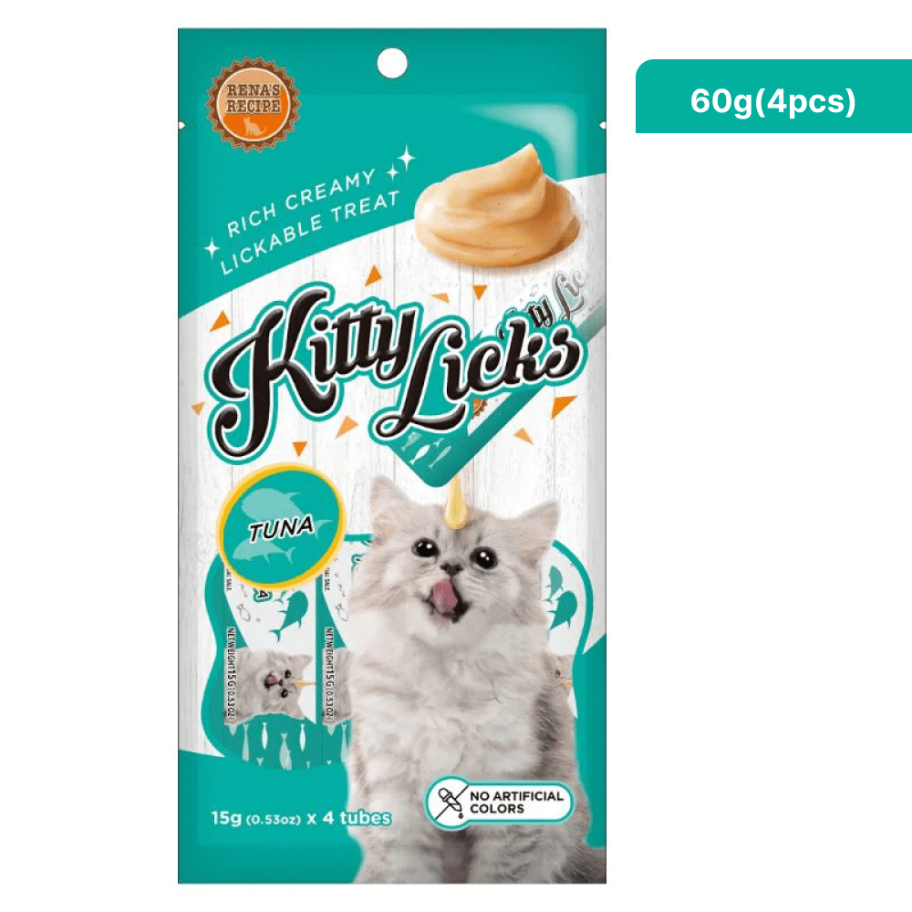 Kitty Licks Tuna and Tuna Salmon Cat Treats Combo image 2