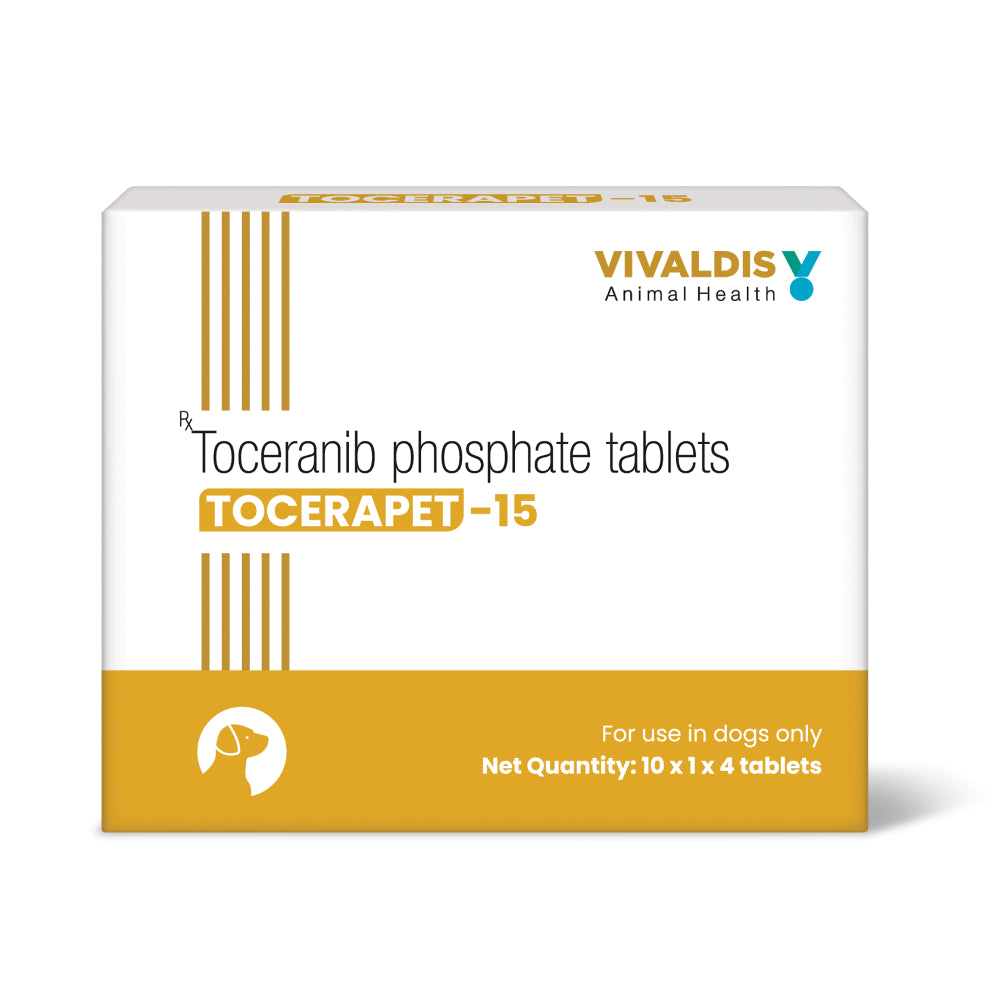 Vivaldis Tocerapet 15mg (Toceranib Phosphate) Tablets for Dogs