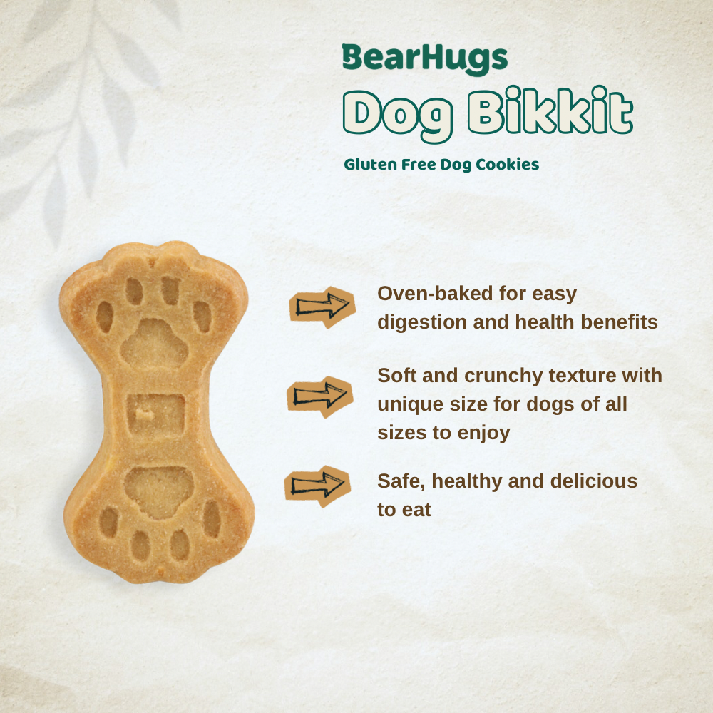 BearHugs Real Chicken & Carrot Bikkit Gluten Free Cookies Dog Treats image 2