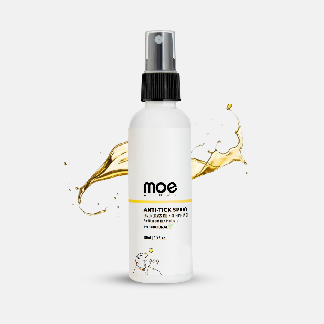 Moe Puppy Natural Lemongrass & Aloe Vera Anti Tick Spray for Dogs & Cats