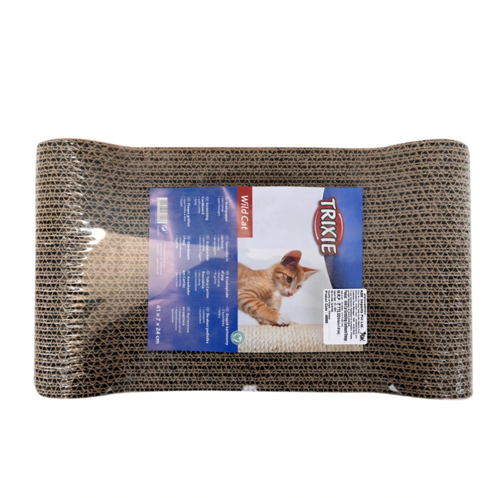 Trixie Wild Cat Scratching Cardboard for Cats (Orange) image 3