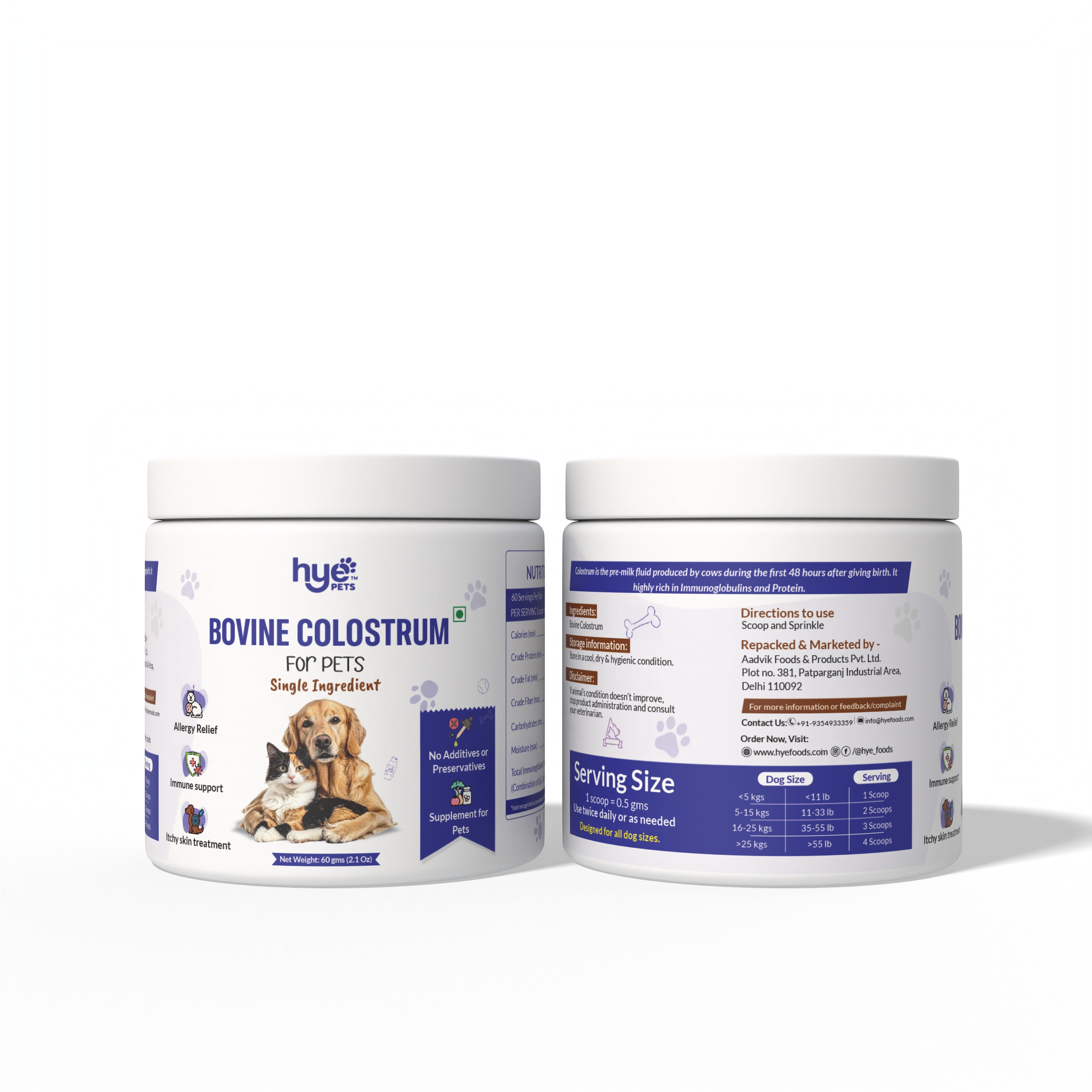 HYE Pets Bovine Colostrum Powder for Dogs & Cats image 4